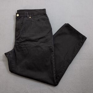 Lauren Jeans Co. Ralph Lauren Women 14P Black Straight Leg High Rise Jeans